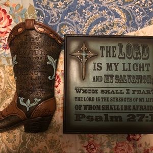 Psalm 27:1 Western decor bundle